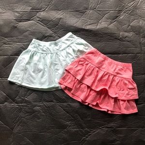 2 pack Girls frilly skirts
